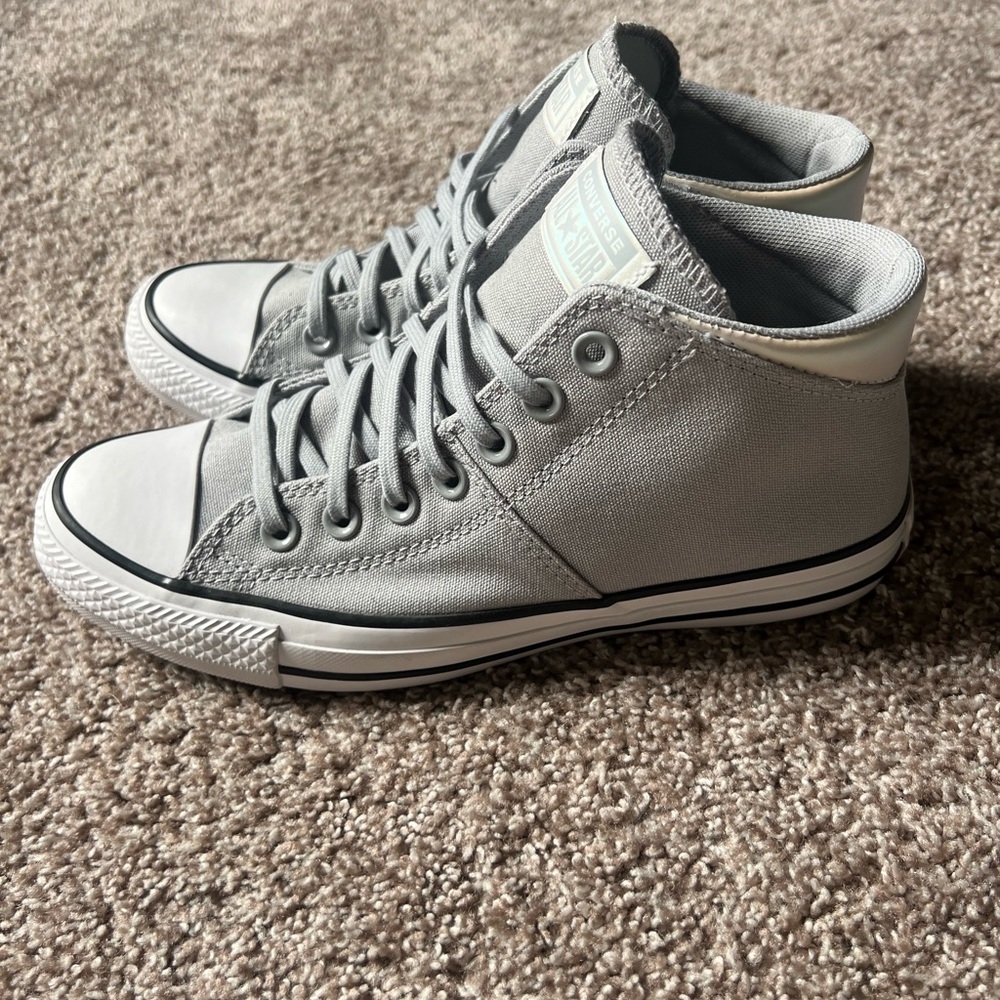 Brand New Converse Light Gray High-Tops